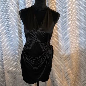Black silk dress